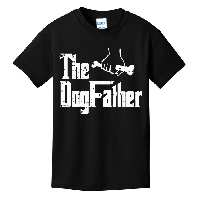 Fathers Day The Dog Father Funny Movie Pun Fur Papa Dad Kids T-Shirt