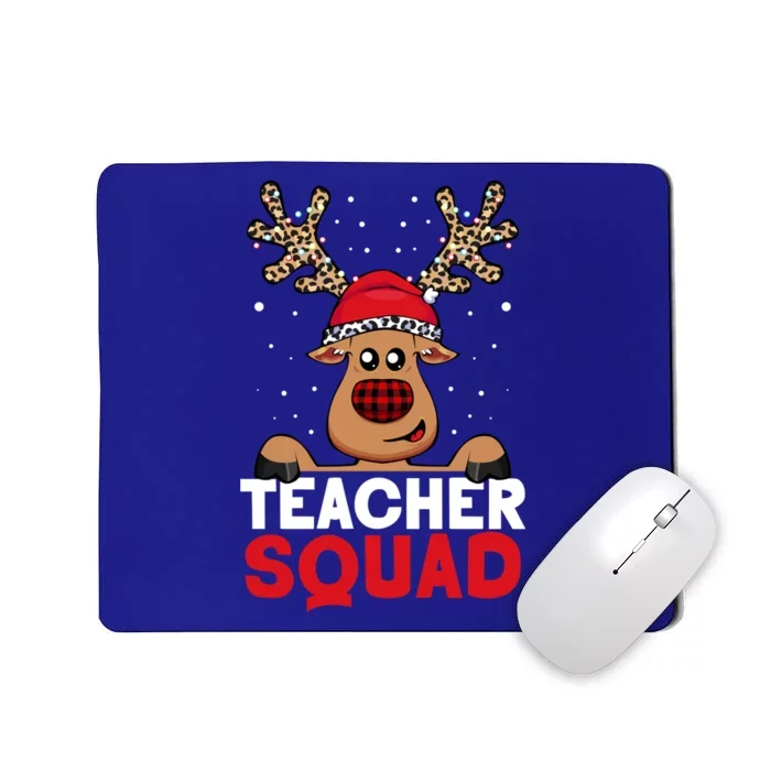 Funny Deer Teacher Christmas Reindeer Xmas Tree Magic Lover Cute Gift Mousepad