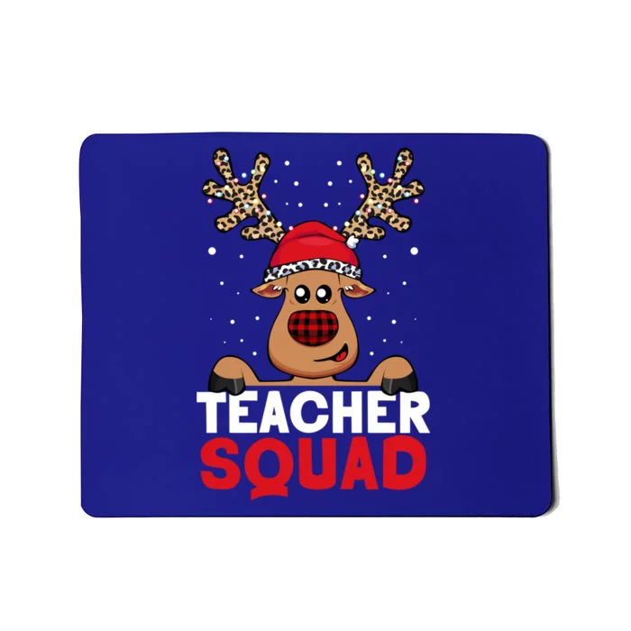 Funny Deer Teacher Christmas Reindeer Xmas Tree Magic Lover Cute Gift Mousepad