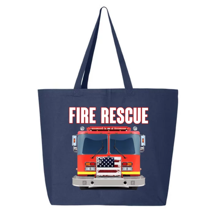 Firefighter Department Truck Fireman American Fire Rescue 25L Jumbo Tote