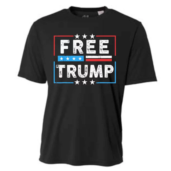 Free Donald Trump Republican Support Cooling Performance Crew T-Shirt