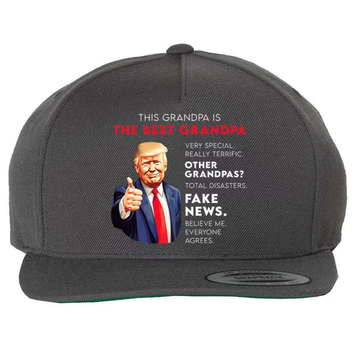 Funny Donald Trump Quote For Conservative Grandpa Wool Snapback Cap