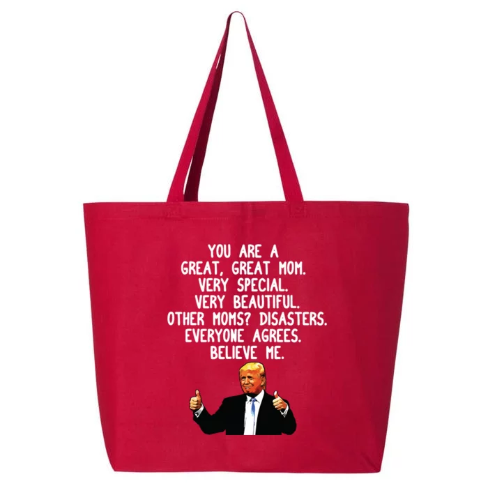 Funny Donald Trump Mothers Day Gag Gift Conservative Mom 25L Jumbo Tote