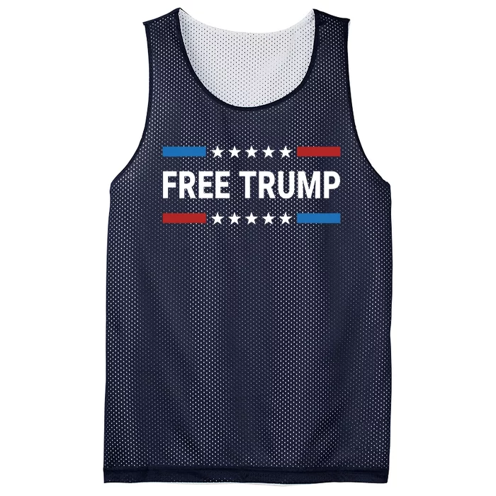 Free Donald Trump Republican Support Pro Trump American Flag Mesh Reversible Basketball Jersey Tank