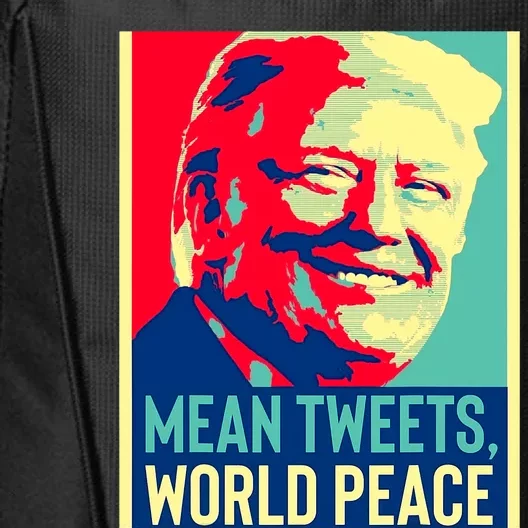 Funny Donald Trump World Peace And Mean Tweets 2024 Election City Backpack