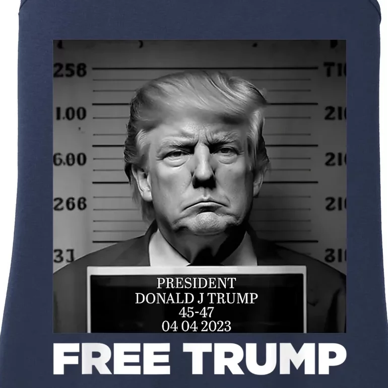 Free Donald Trump Mugshot Ladies Essential Tank