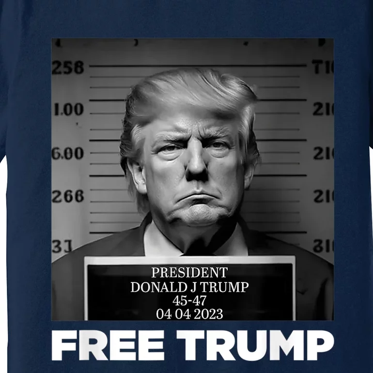 Free Donald Trump Mugshot Premium T-Shirt