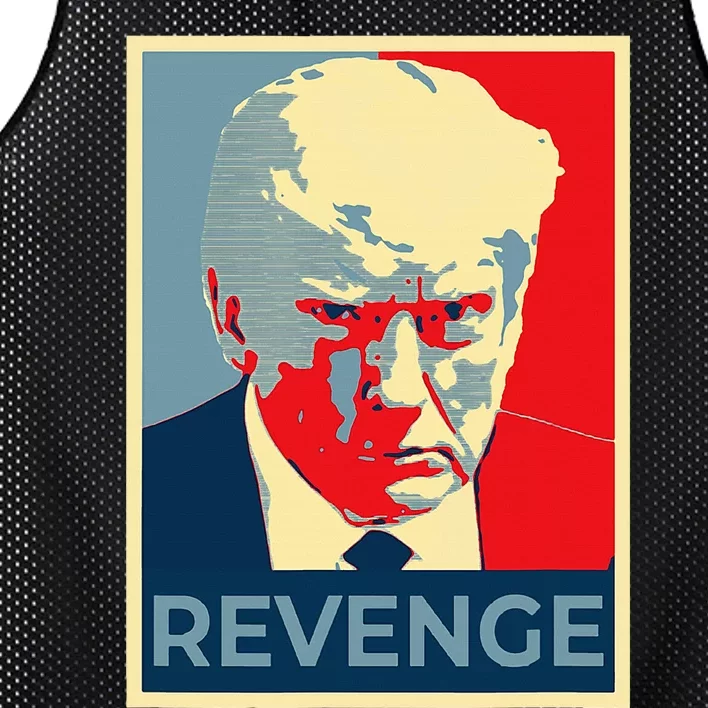 Free Donald Trump Mug Shot Republican Revenge MAGA 2024 Mesh Reversible Basketball Jersey Tank