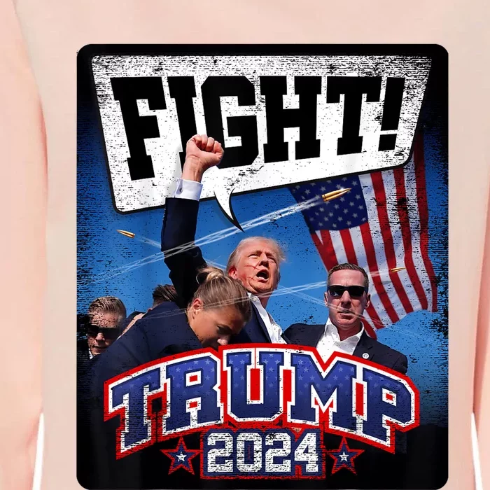 Fight! Donald Trump 2024 Supporters Political Product Womens California Wash Sweatshirt