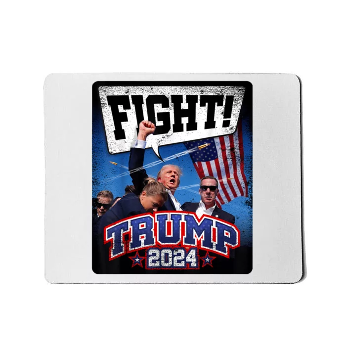 Fight! Donald Trump 2024 Supporters Political Product Mousepad