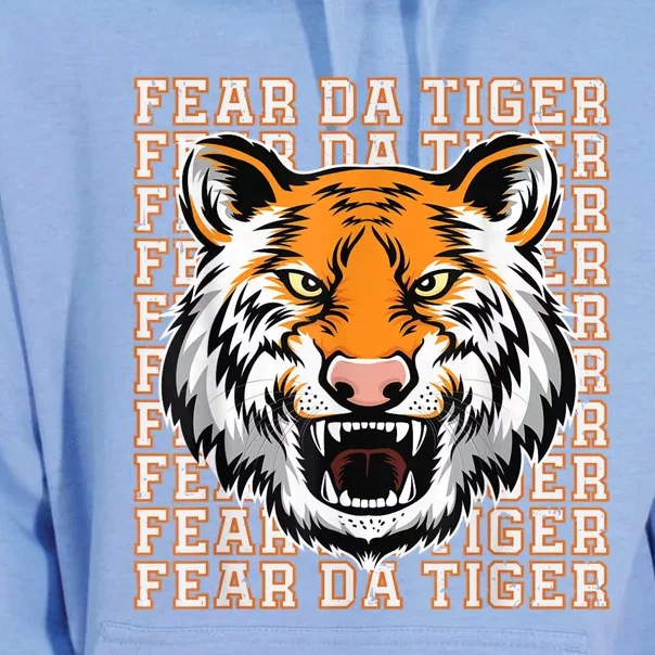 Fear Da Tiger Funny Fear Da Tiger Quote Unisex Surf Hoodie