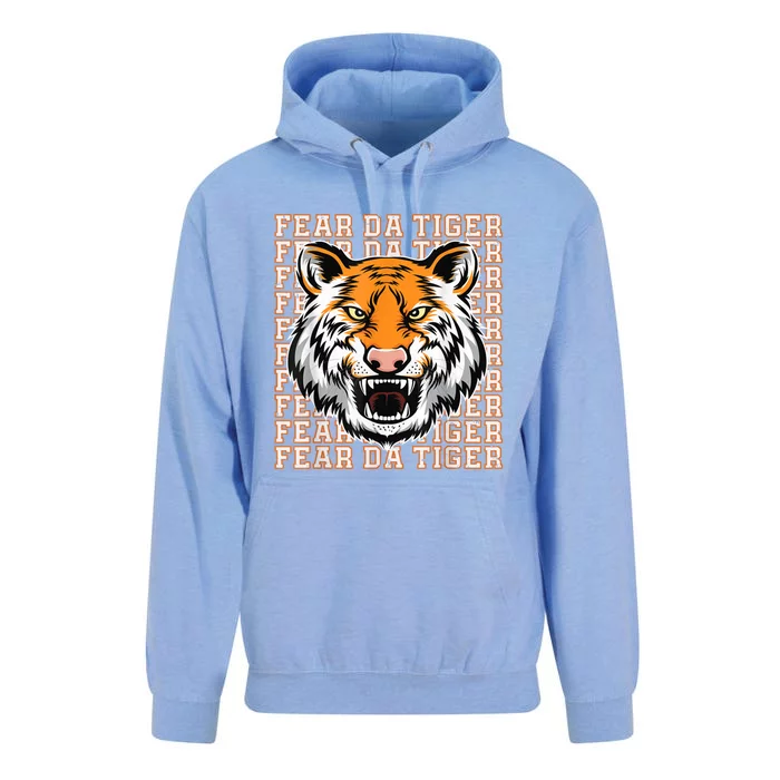 Fear Da Tiger Funny Fear Da Tiger Quote Unisex Surf Hoodie