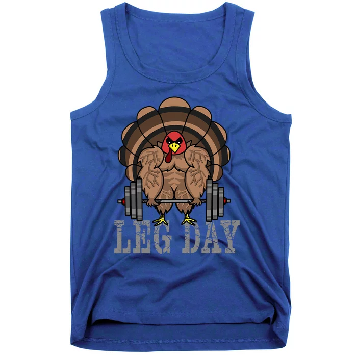 Funny Deadlifting Turkey Thanksgiving Leg Day Deadlift Tank Top