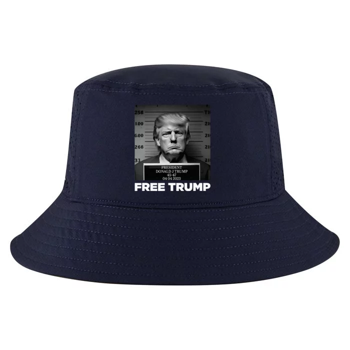 Free Donald Trump Mugshot Cool Comfort Performance Bucket Hat