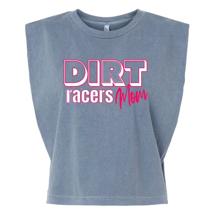 Funny Dirt Track Racing For Mom Gift Garment-Dyed Women's Muscle Tee