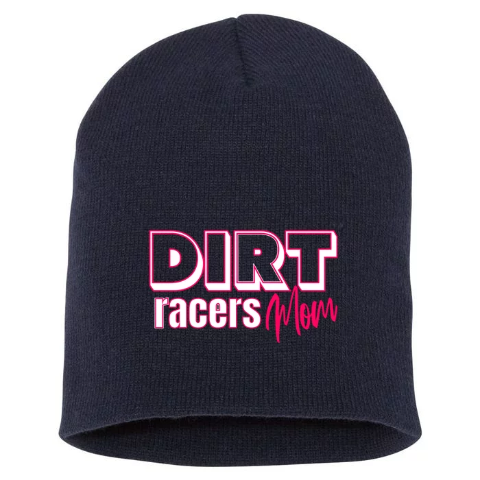 Funny Dirt Track Racing For Mom Gift Short Acrylic Beanie