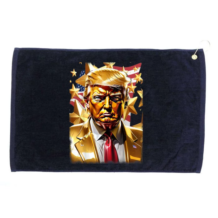 Funny Donald Trump Never Surrender Sneaker Gift Grommeted Golf Towel