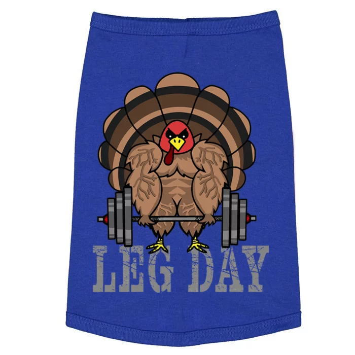 Funny Deadlifting Turkey Thanksgiving Leg Day Deadlift Doggie Tank