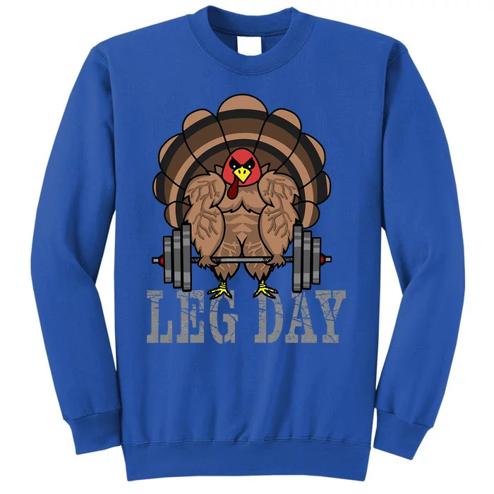 Funny Deadlifting Turkey Thanksgiving Leg Day Deadlift Tall Sweatshirt