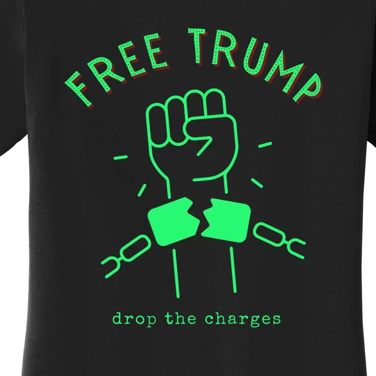 Free Donald Trump MAGA Conservative Women's T-Shirt