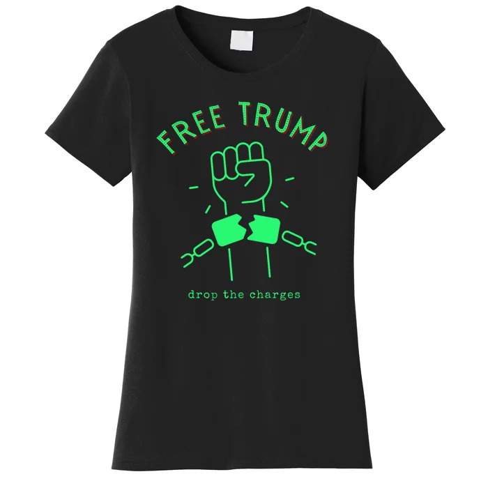 Free Donald Trump MAGA Conservative Women's T-Shirt