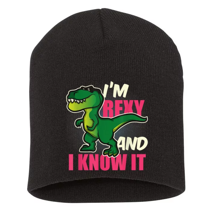 Funny Dinosaur T Rex For Children And Adults Short Acrylic Beanie