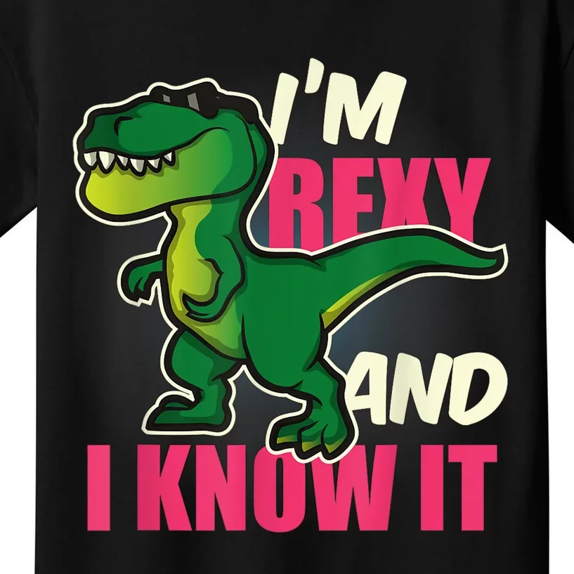 Funny Dinosaur T Rex For Children And Adults Kids T-Shirt