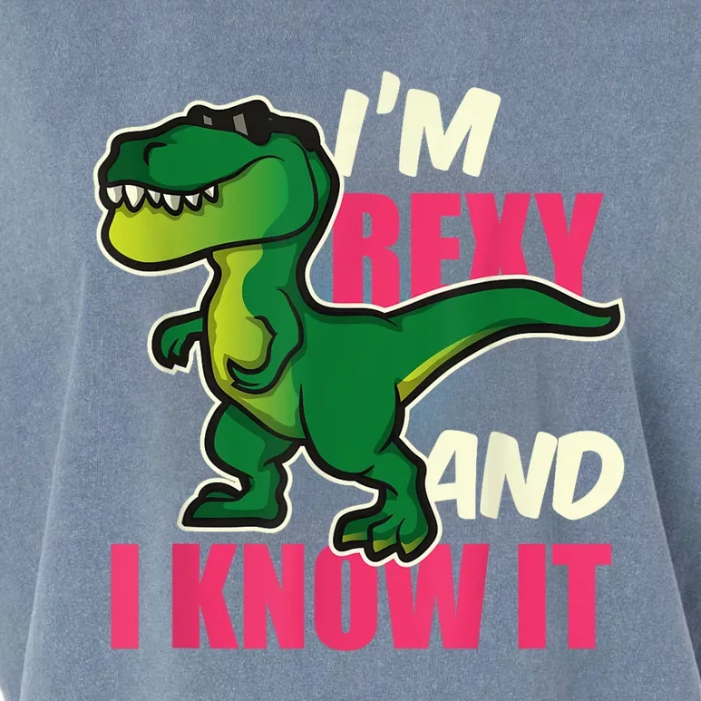 Funny Dinosaur T Rex For Children And Adults Garment-Dyed Women's Muscle Tee