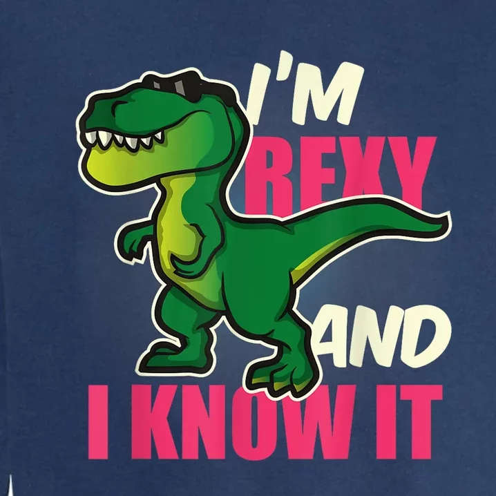 Funny Dinosaur T Rex For Children And Adults Garment-Dyed Sweatshirt