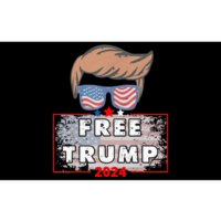 Free Donald Trump Republican Support Pro Trump American Flag Bumper Sticker