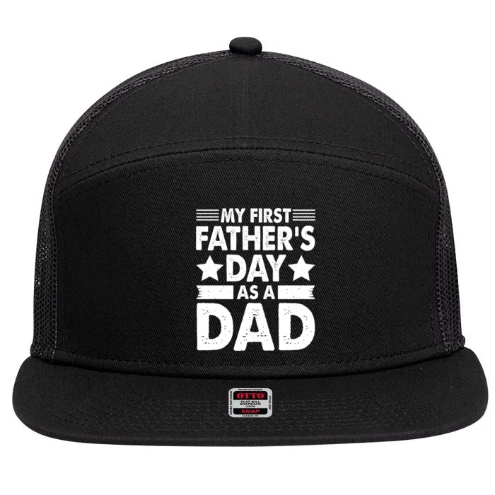 Father's Day T 7 Panel Mesh Trucker Snapback Hat