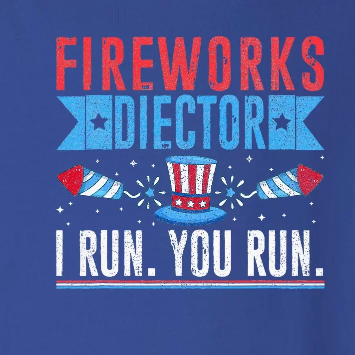 Firework Director Technician I Run You Run 4th Of July Toddler Long Sleeve Shirt