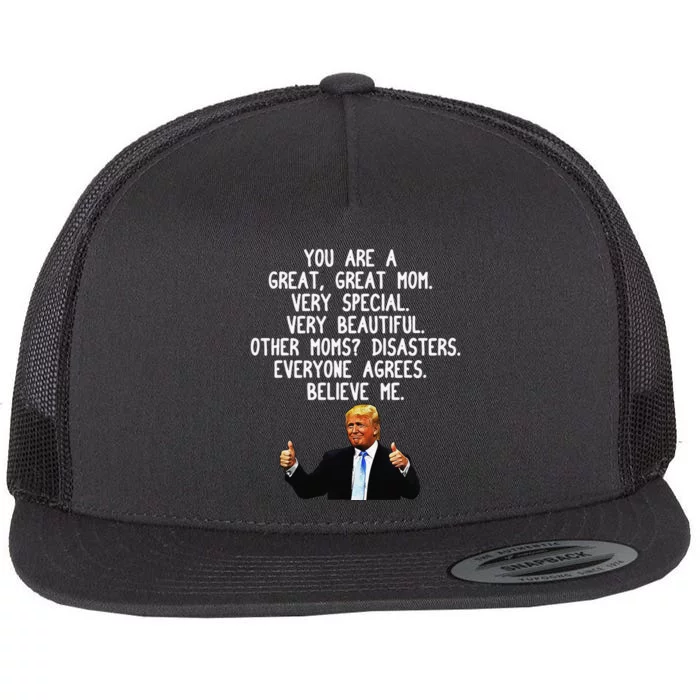 Funny Donald Trump Mother's Day Gag Gift Conservative Mom Flat Bill Trucker Hat