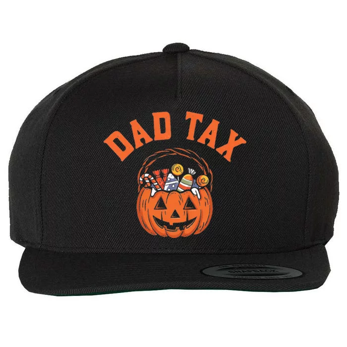 Funny Dad Tax Halloween Wool Snapback Cap