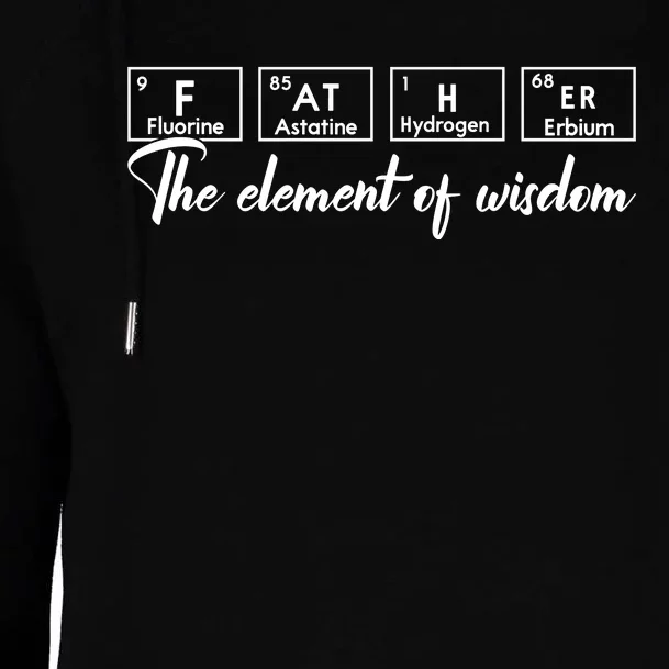 Fathers Day T , Periodic Table Womens Funnel Neck Pullover Hood