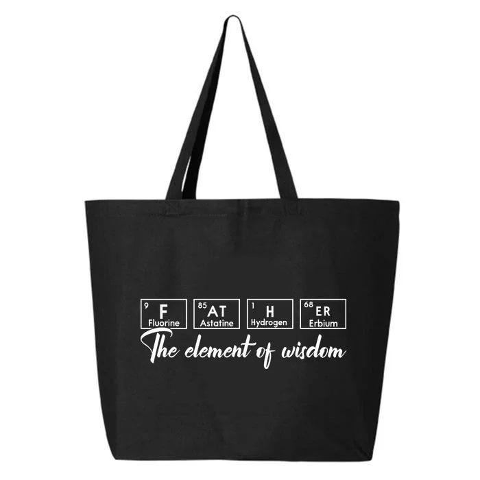 Fathers Day T , Periodic Table 25L Jumbo Tote