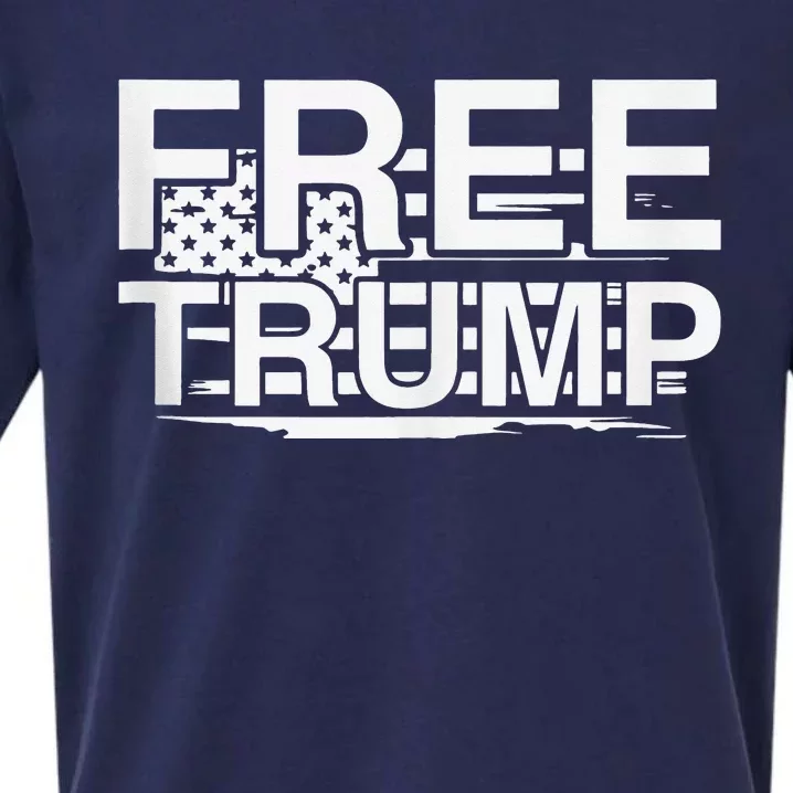 Free Donald Trump Sueded Cloud Jersey T-Shirt