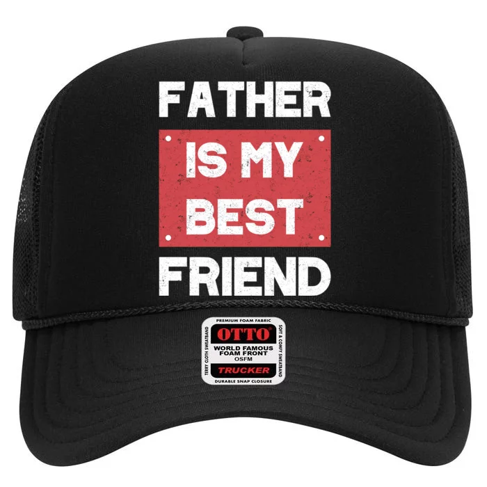 Fathers Day T High Crown Mesh Trucker Hat