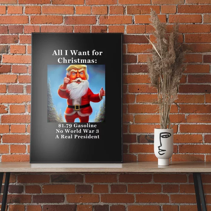 Funny Donald Trump MAGA Christmas Conservative Poster