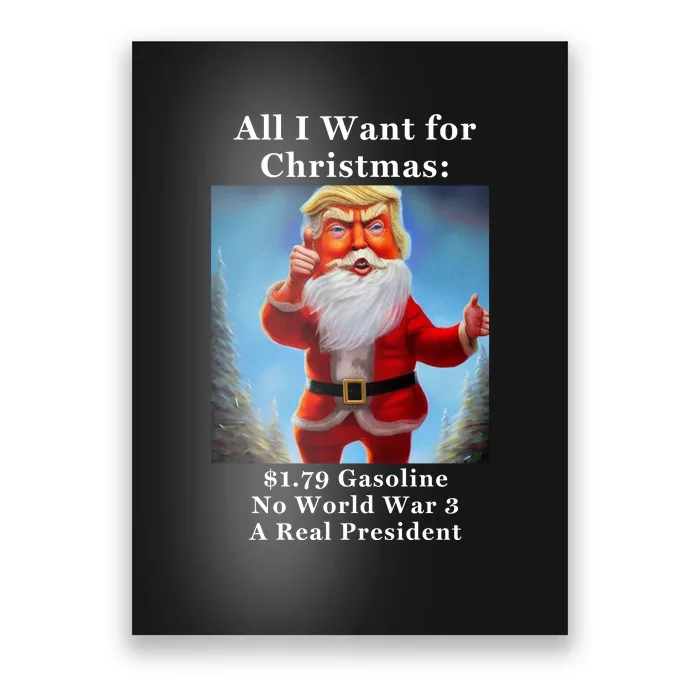 Funny Donald Trump MAGA Christmas Conservative Poster