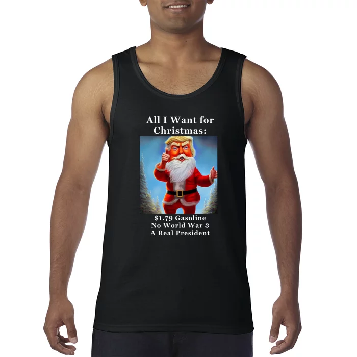 Funny Donald Trump MAGA Christmas Conservative Tank Top