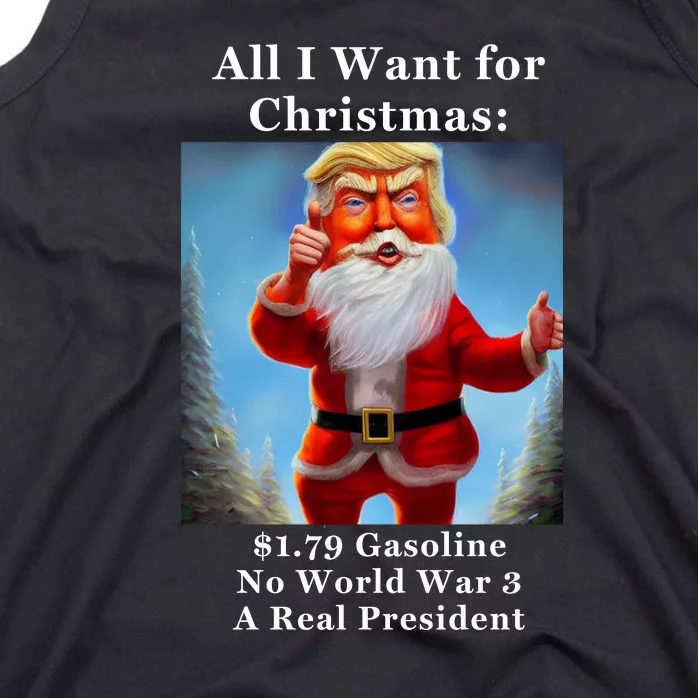 Funny Donald Trump MAGA Christmas Conservative Tank Top