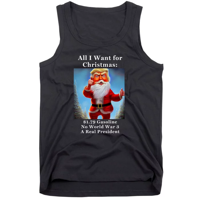 Funny Donald Trump MAGA Christmas Conservative Tank Top