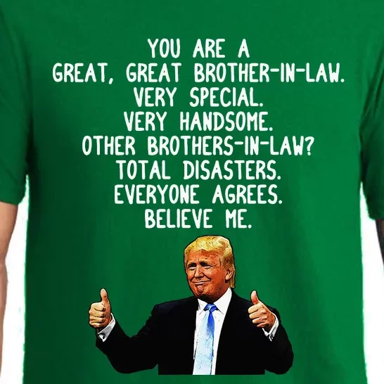 Funny Donald Trump Brotherinlaw Gag Gift Conservative Pajama Set