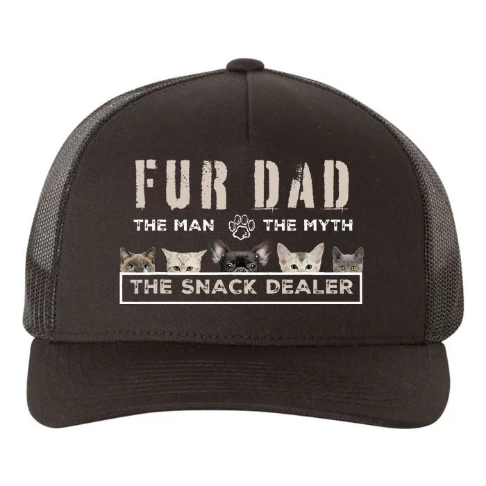 Fur Dad The Man The Myth Funny Dog Cat Father's Day Yupoong Adult 5-Panel Trucker Hat