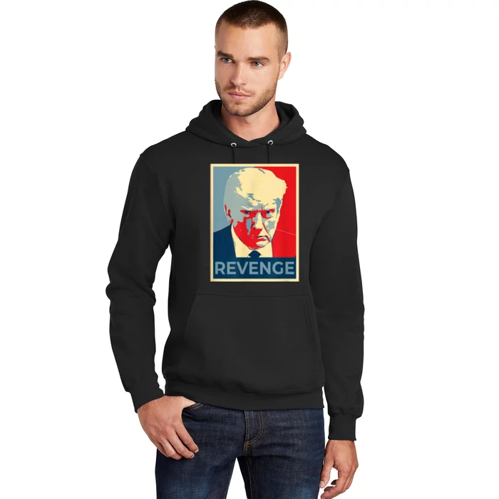 Free Donald Trump Mug Shot Republican Revenge MAGA 2024 Hoodie