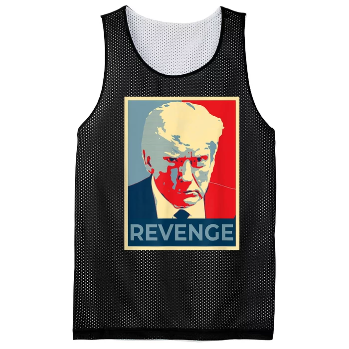 Free Donald Trump Mug Shot Republican Revenge MAGA 2024 Mesh Reversible Basketball Jersey Tank