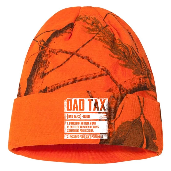 Funny Dad Tax Definition Fathers Day For Dad Daddy Kati - 12in Camo Beanie