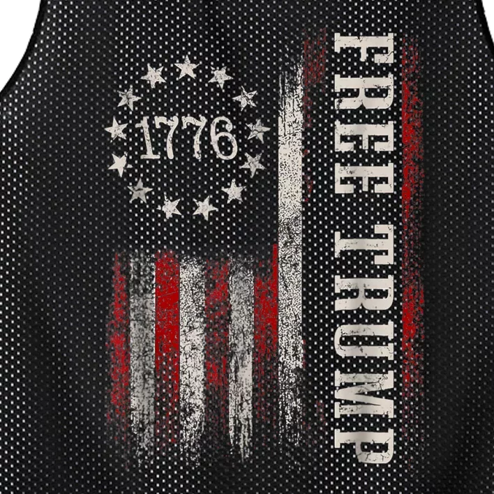 Free Donald Trump Republican Support Pro Trump Mesh Reversible Basketball Jersey Tank