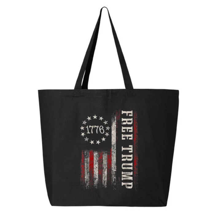 Free Donald Trump Republican Support Pro Trump 25L Jumbo Tote